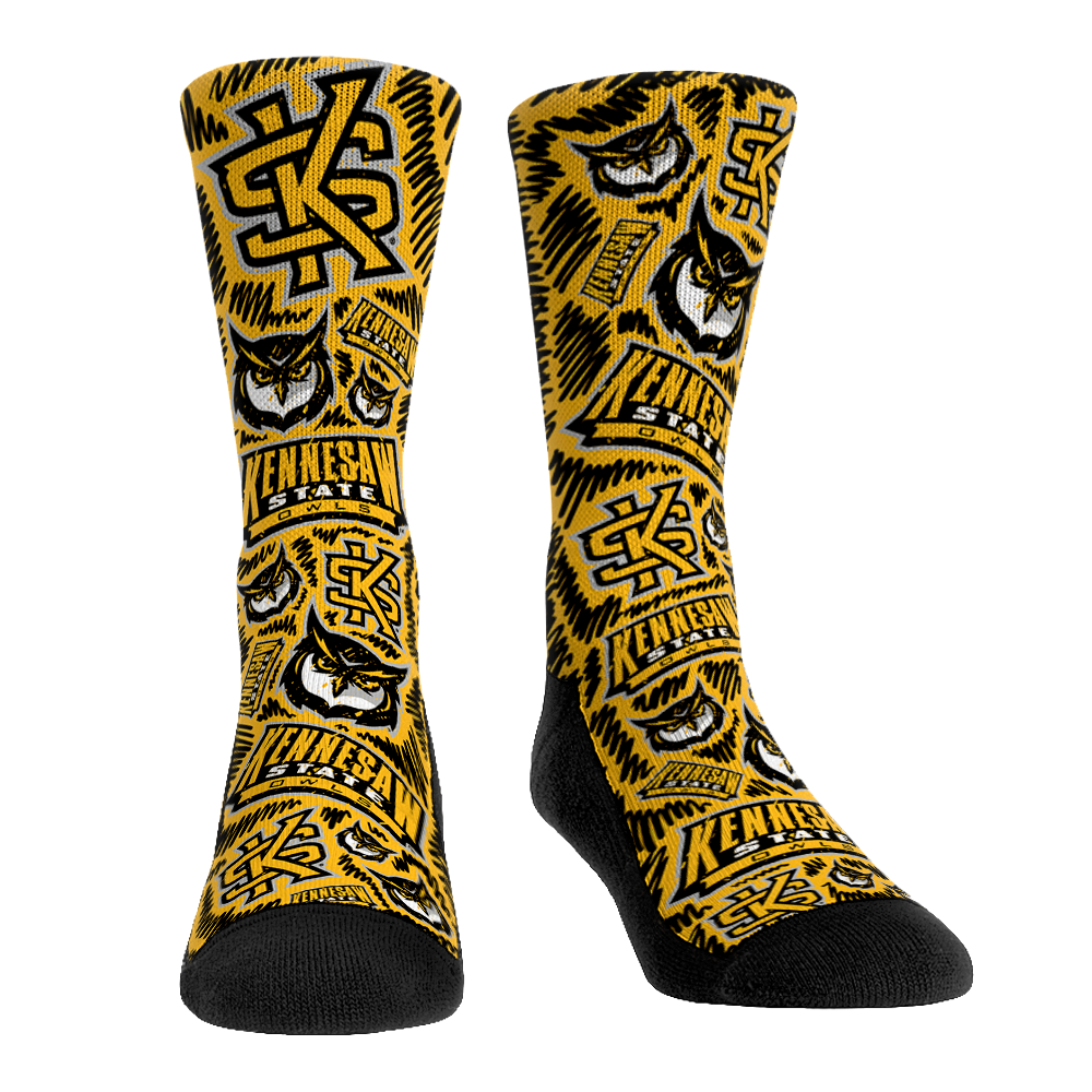 Kennesaw State Owls - Logo Sketch | Rock 'Em Socks