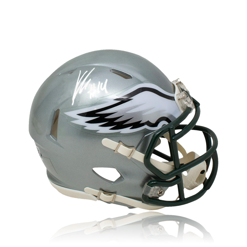 Kenneth Gainwell Philadelphia Eagles Autographed Flash Full-Size Helmet 1