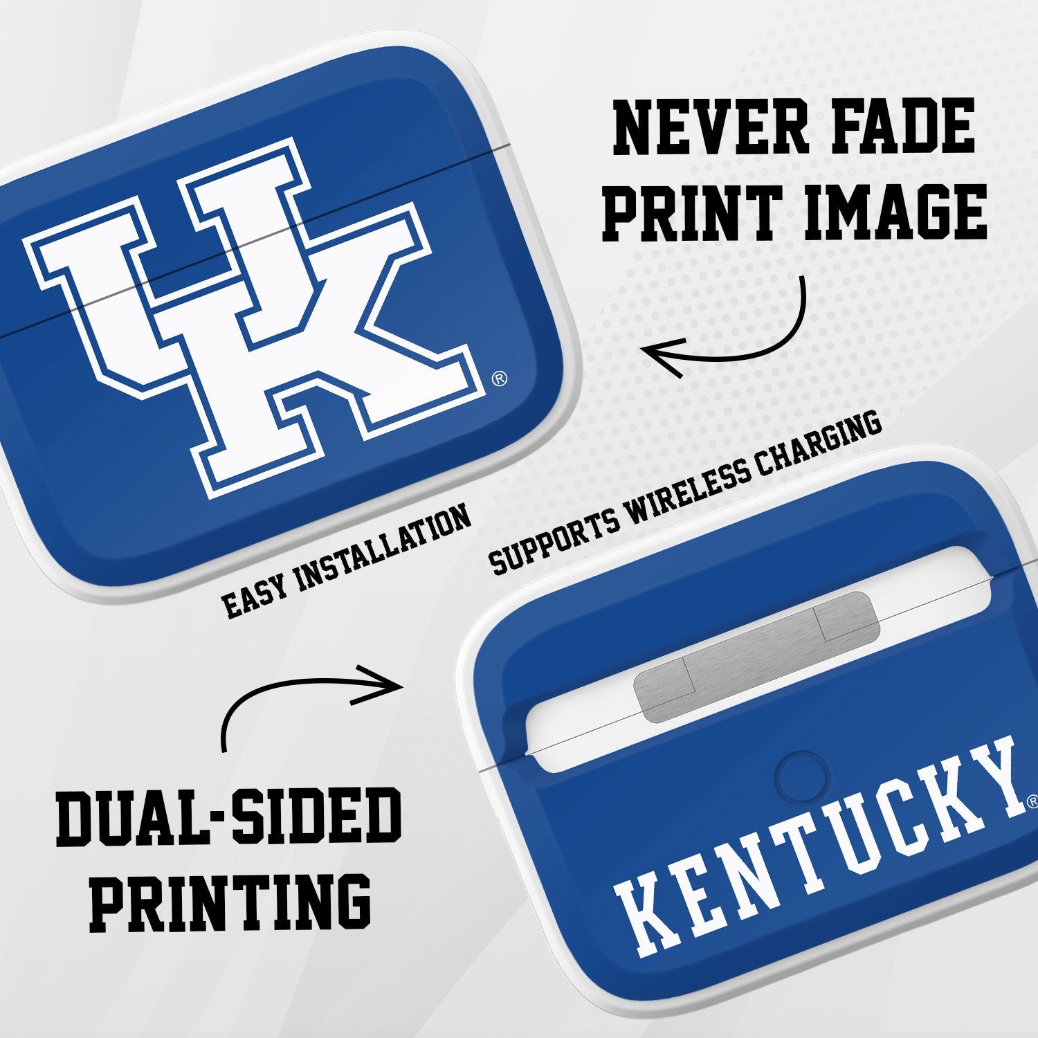 Kentucky Wildcats HDX Apple Airpods Pro 1 & 2 Case Cover 2