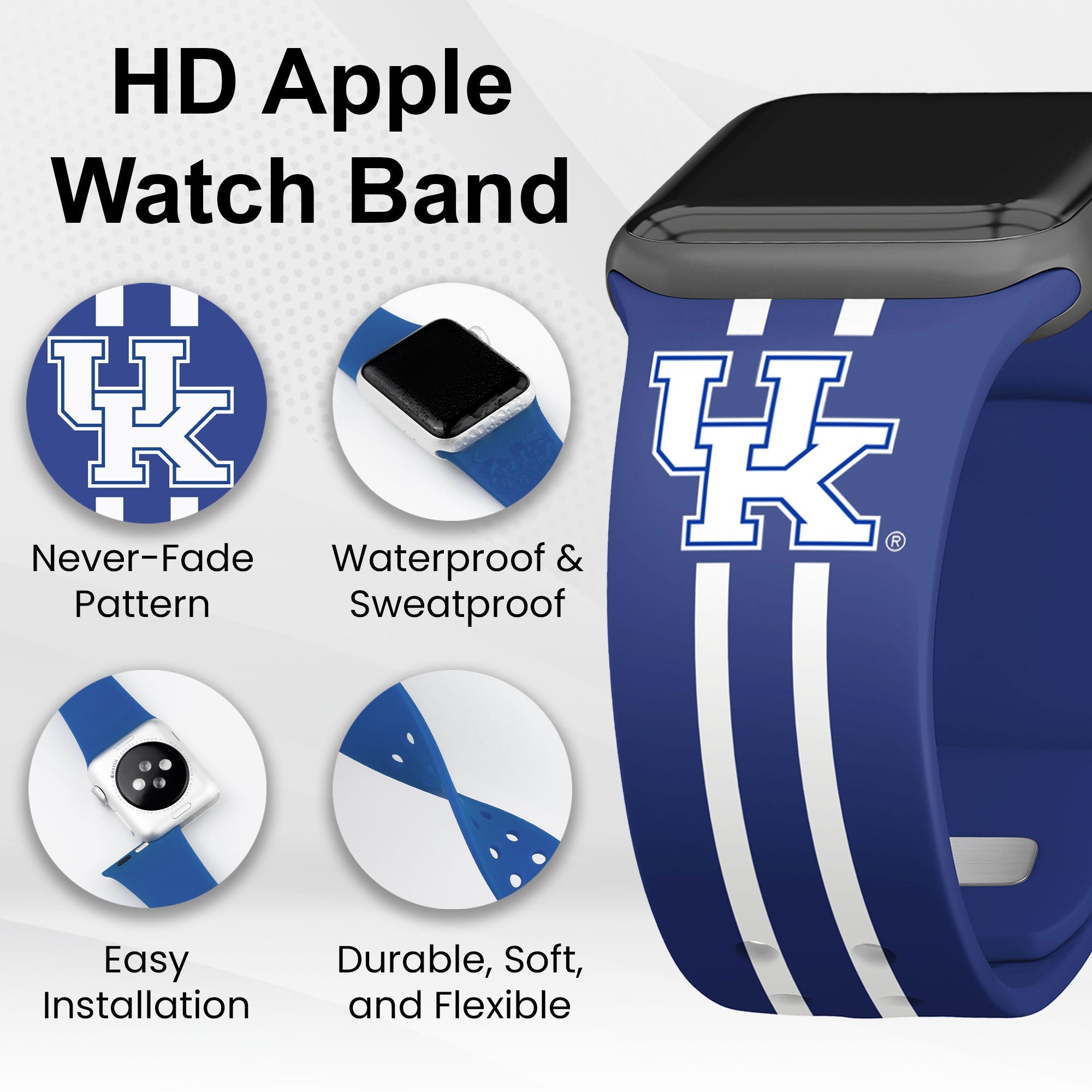 Kentucky Wildcats HD Apple Watch Band 3