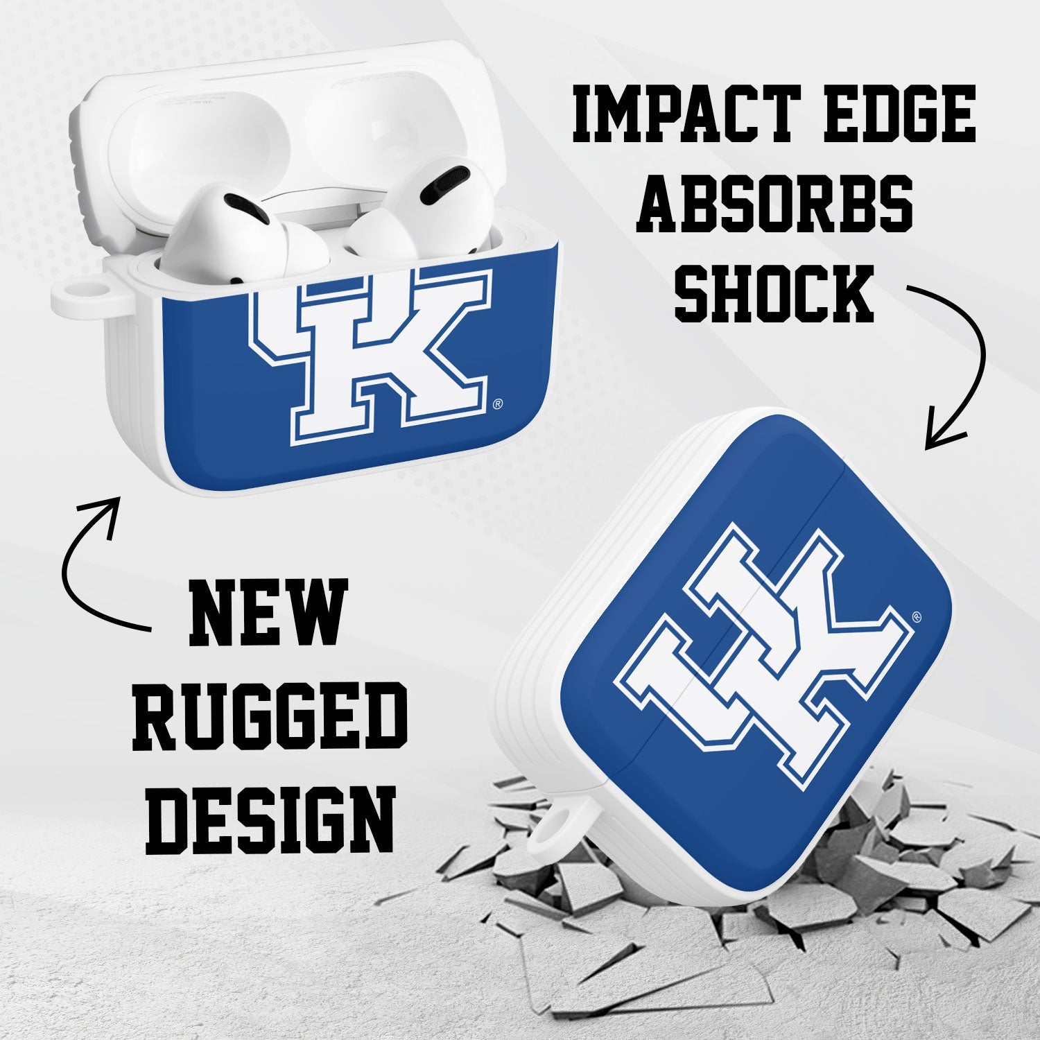 Kentucky Wildcats HDX Apple Airpods Pro 1 & 2 Case Cover 3