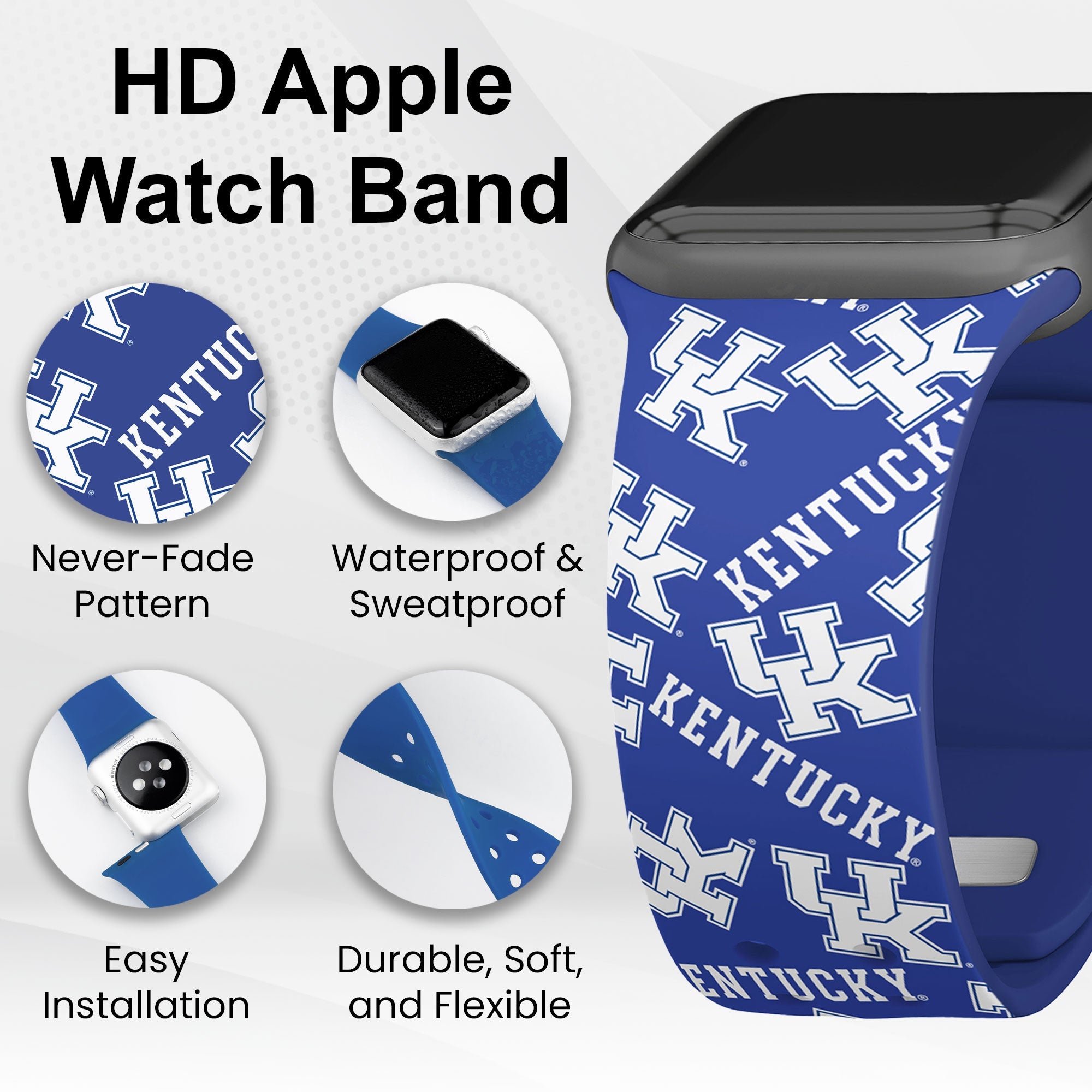 Kentucky Wildcats HD Apple Watch Band 15