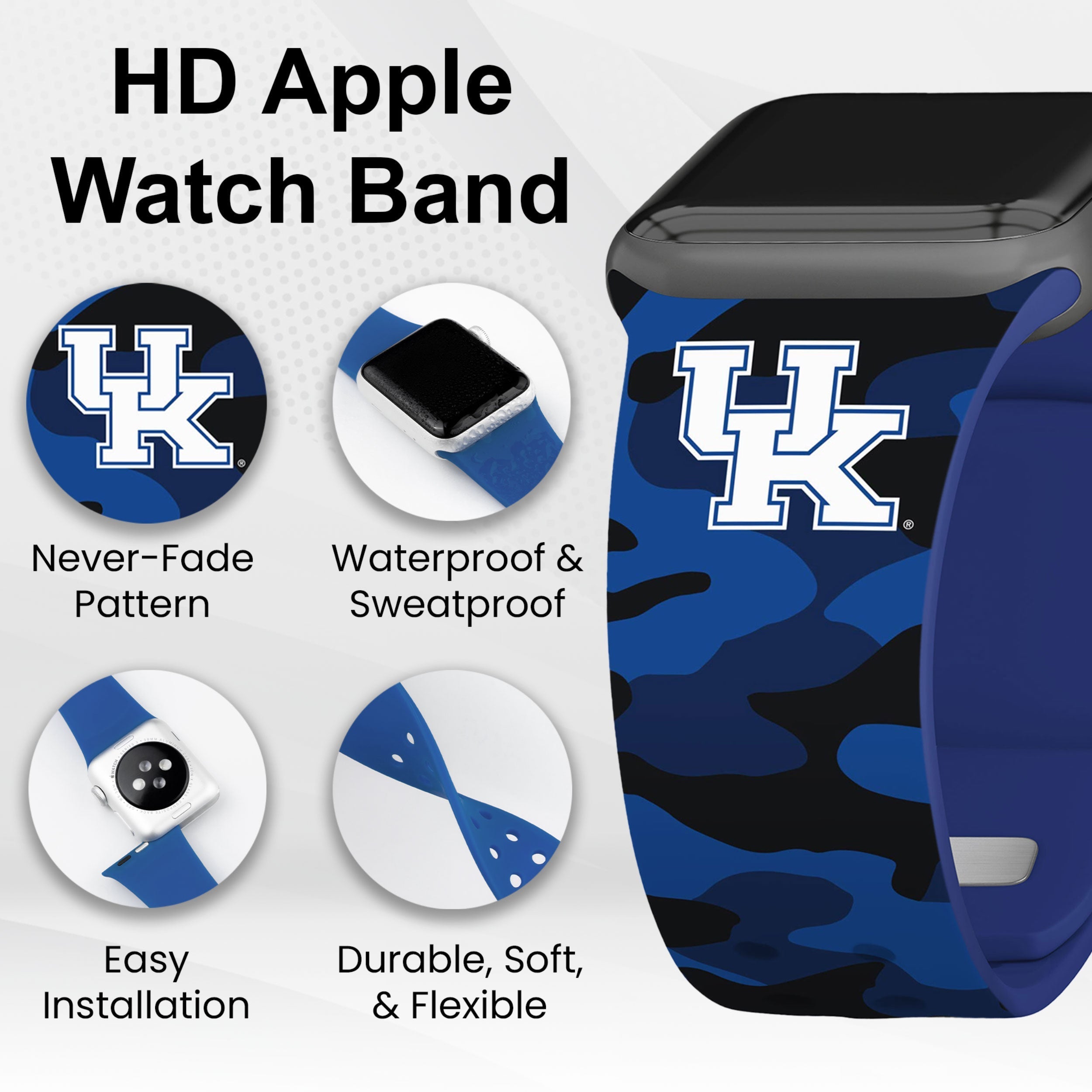 Kentucky Wildcats HD Apple Watch Band 28