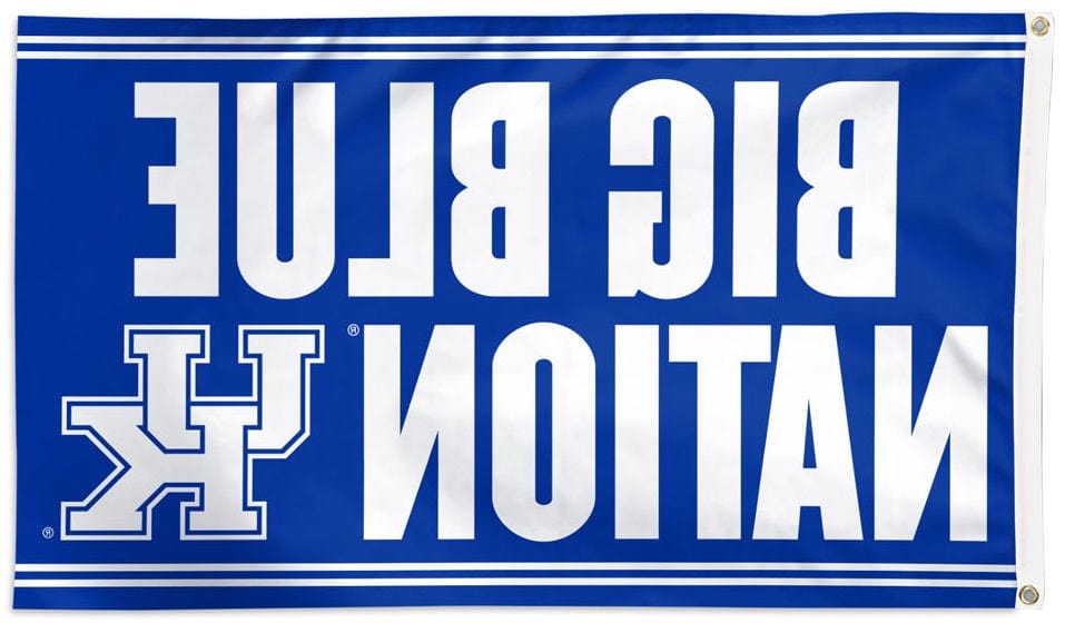 Kentucky Big Blue Nation Flag 3x5 Big Slogan