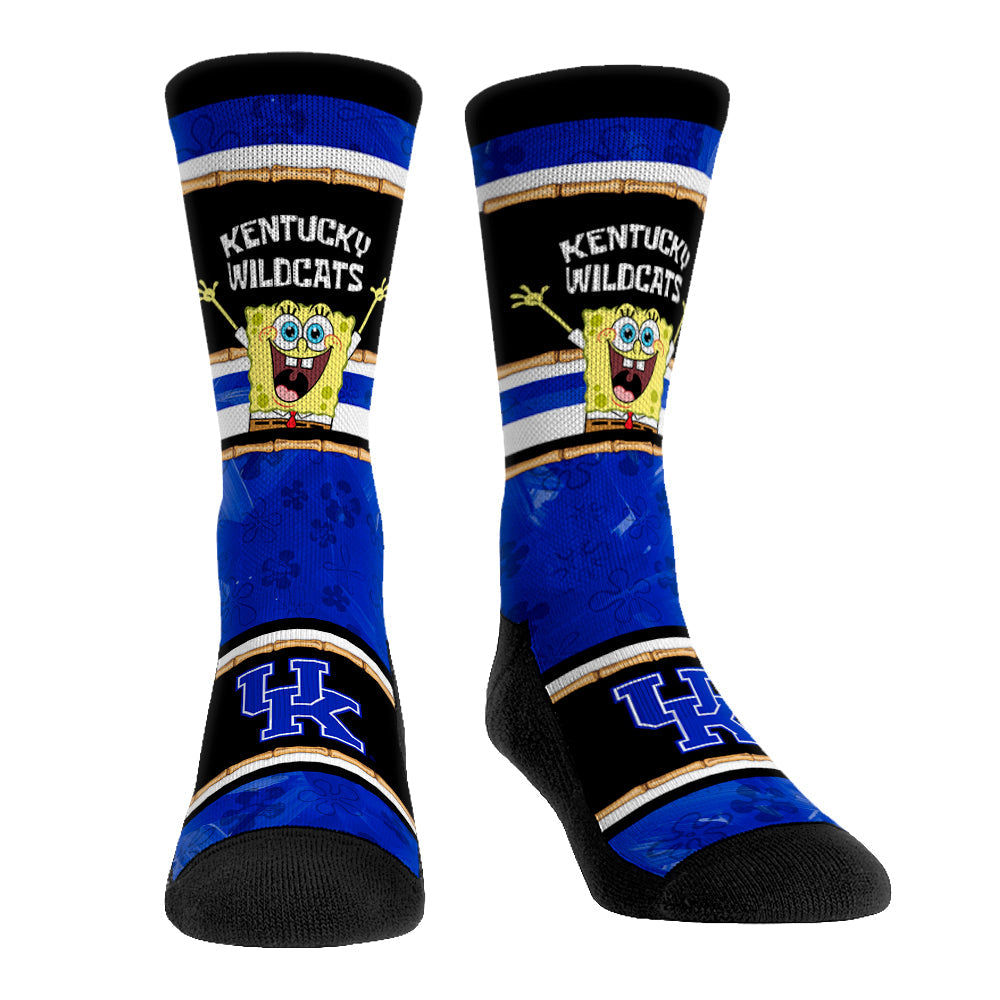 Kentucky Wildcats - SpongeBob SquarePants Tiki Stripe | Rock 'Em Socks