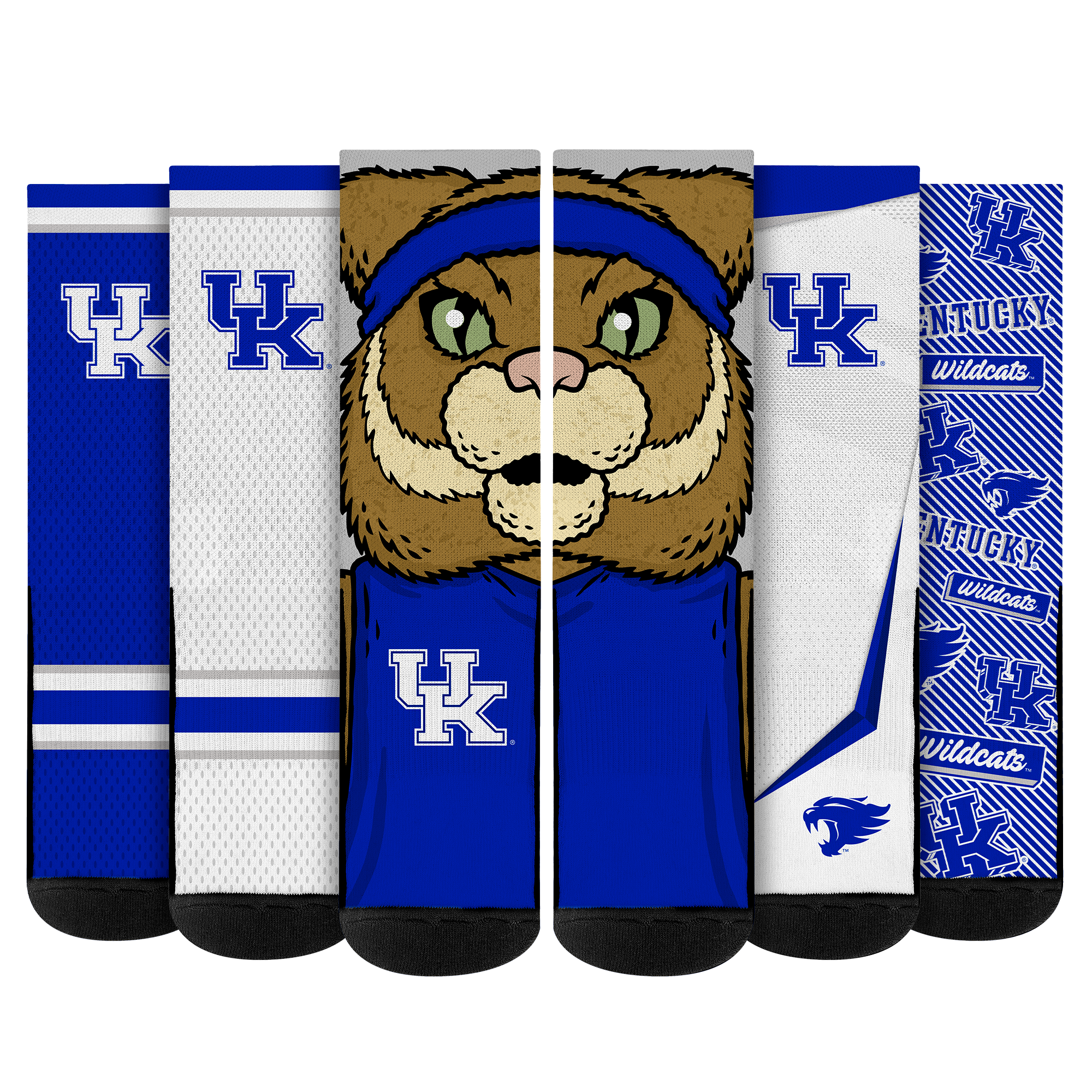 Kentucky Wildcats - Super Fan Bundle 5-Pack | Rock 'Em Socks 1