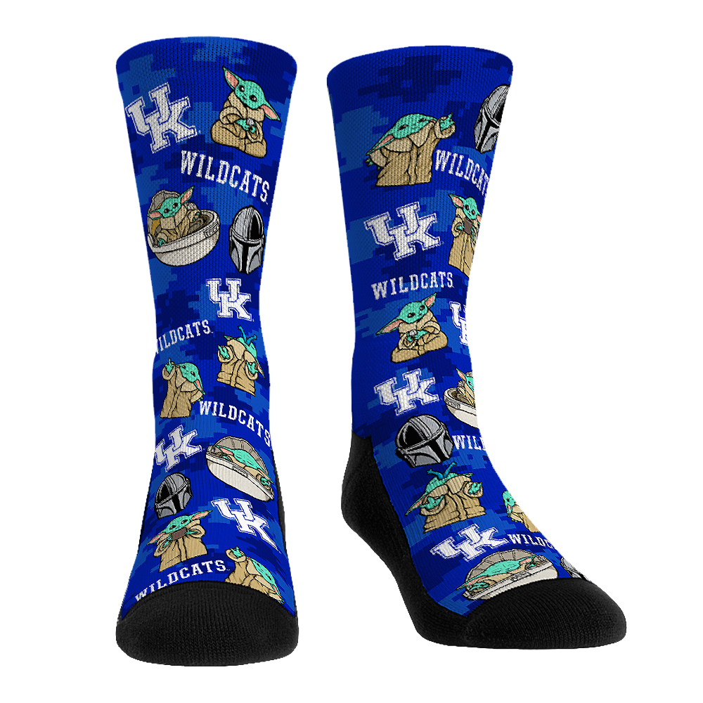 Kentucky Wildcats - Star Wars  - Grogu All-Over | Rock 'Em Socks