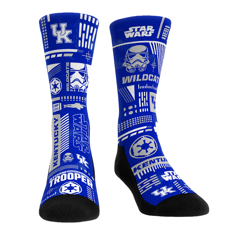 Kentucky Wildcats - Star Wars  - Stormtrooper Pattern | Rock 'Em Socks