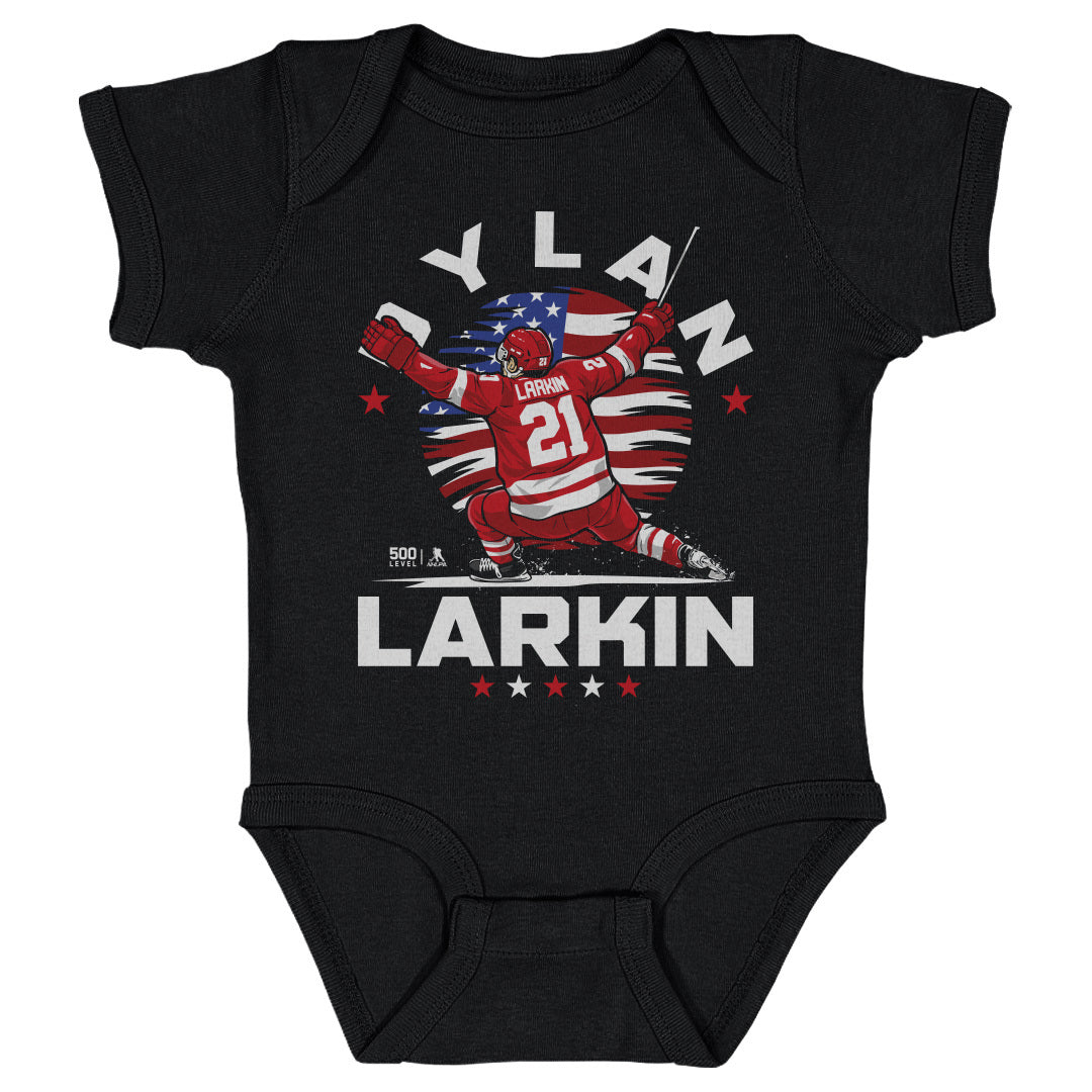 Dylan Larkin Detroit USA Flag Celebration