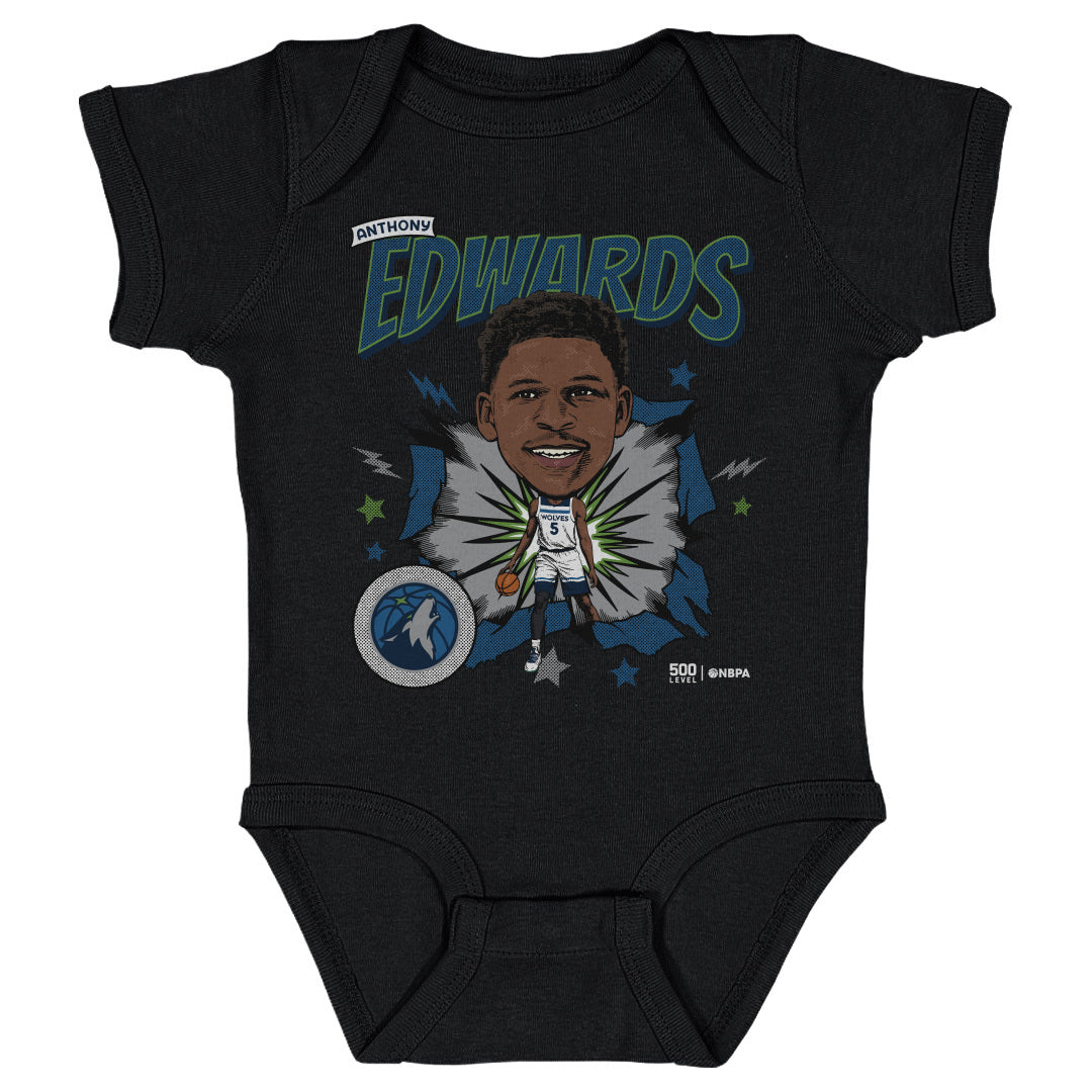 Anthony Edwards Minnesota Timberwolves Caricature Retro