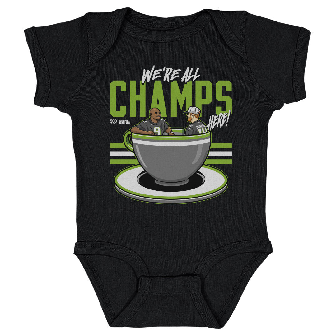 Kenneth Walker III & Sam Darnold Seattle Tea Cup 1