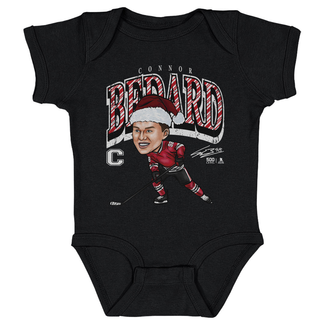 Connor Bedard Chicago Cartoon Santa Hat