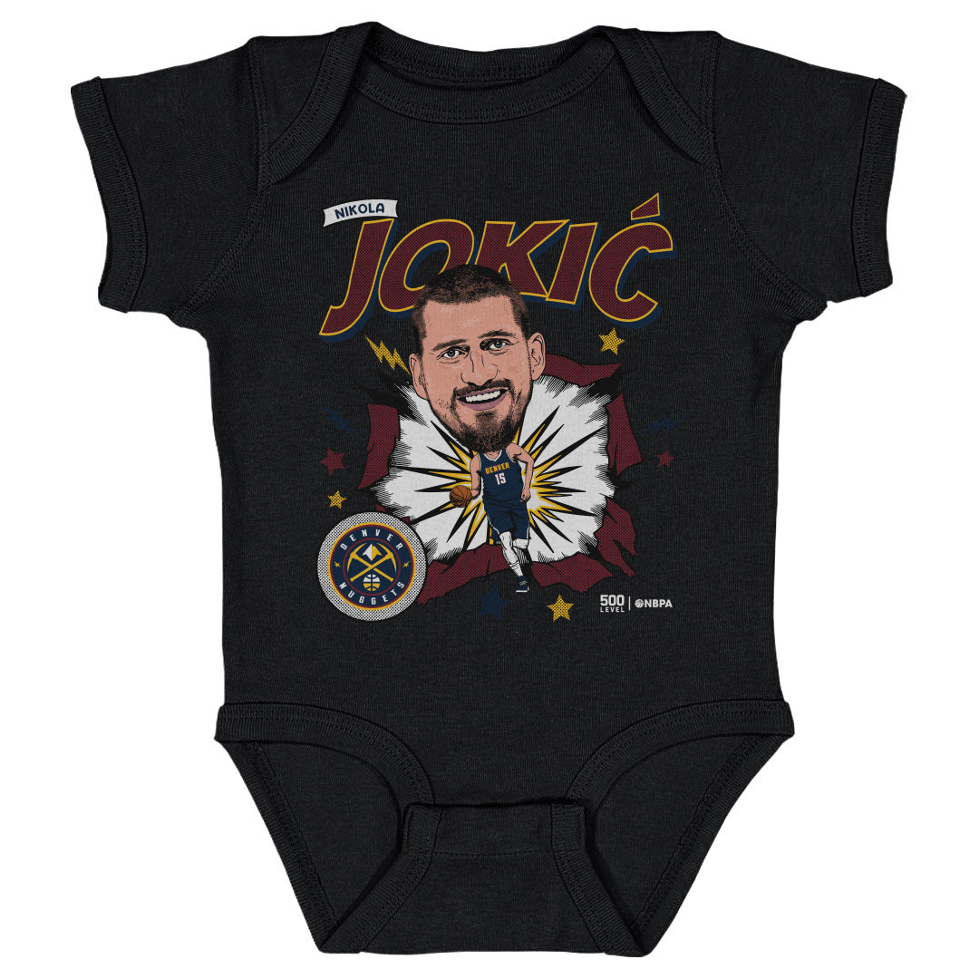 Nikola Jokic Denver Nuggets Caricature Retro