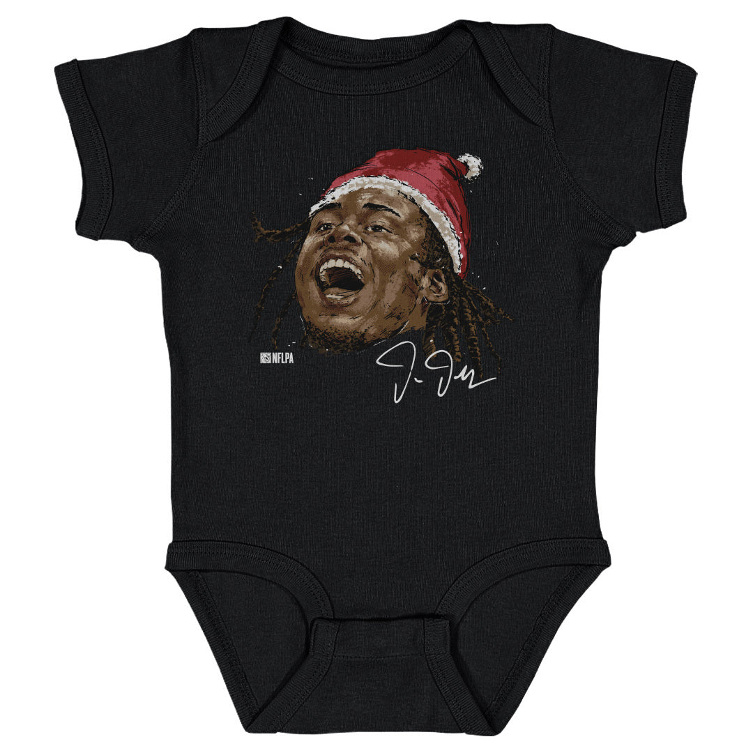 Justin Jefferson Minnesota Portrait Santa Hat 1