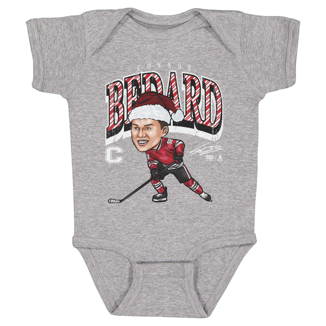 Connor Bedard Chicago Cartoon Santa Hat
