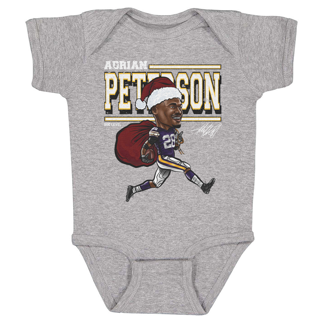 Adrian Peterson Minnesota Cartoon Santa Hat
