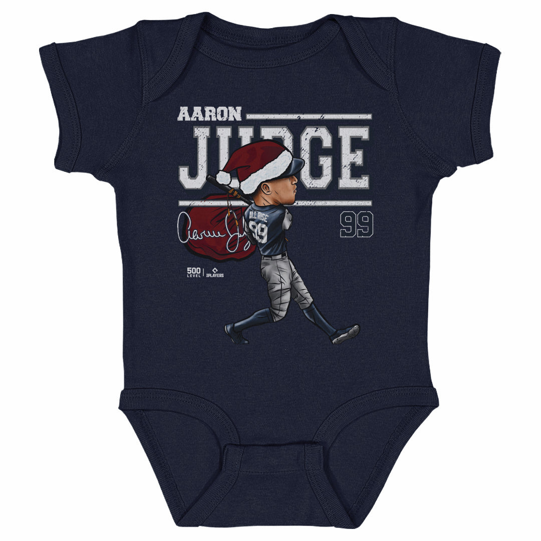 Aaron Judge New York Y Cartoon Santa Hat