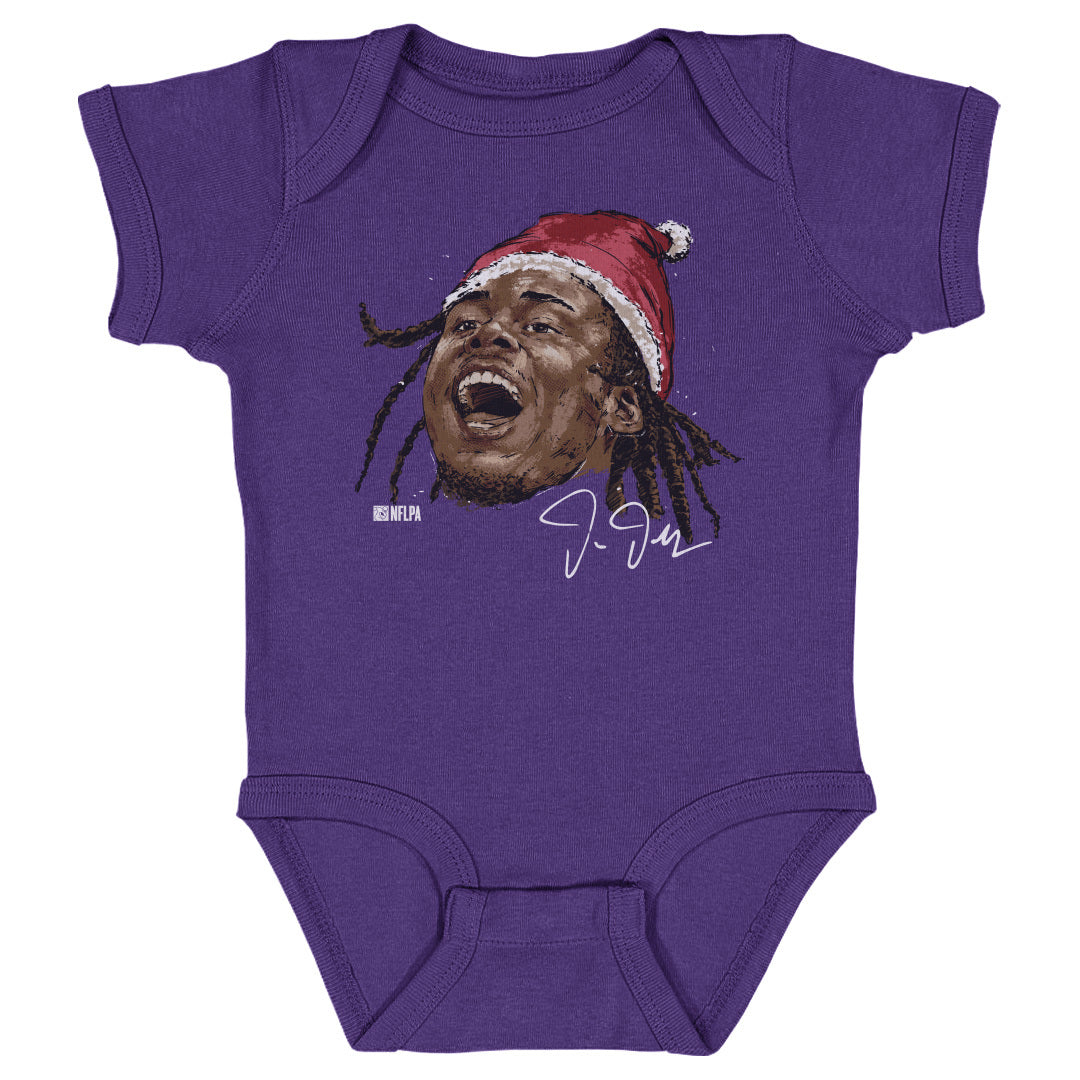 Justin Jefferson Minnesota Portrait Santa Hat 3