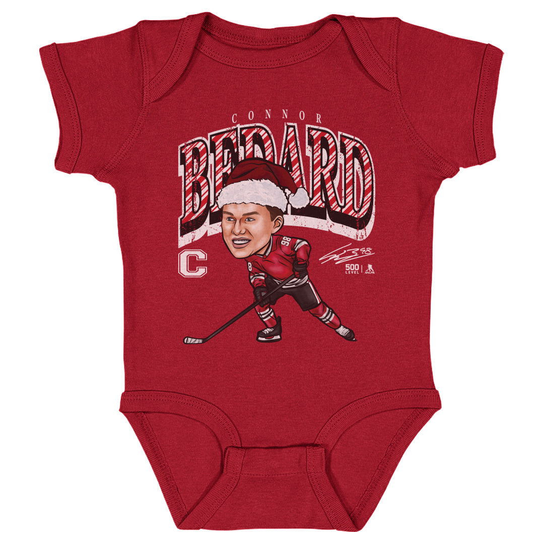 Connor Bedard Chicago Cartoon Santa Hat 3