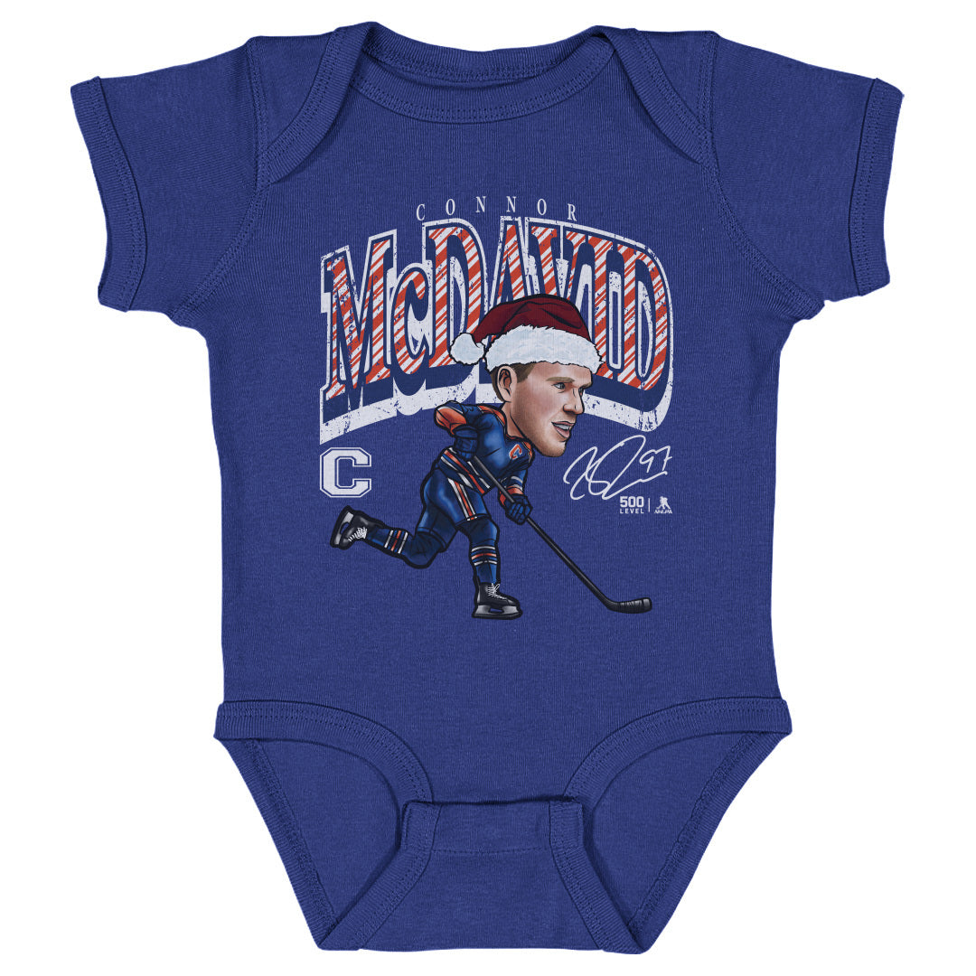 Connor McDavid Edmonton Cartoon Santa Hat
