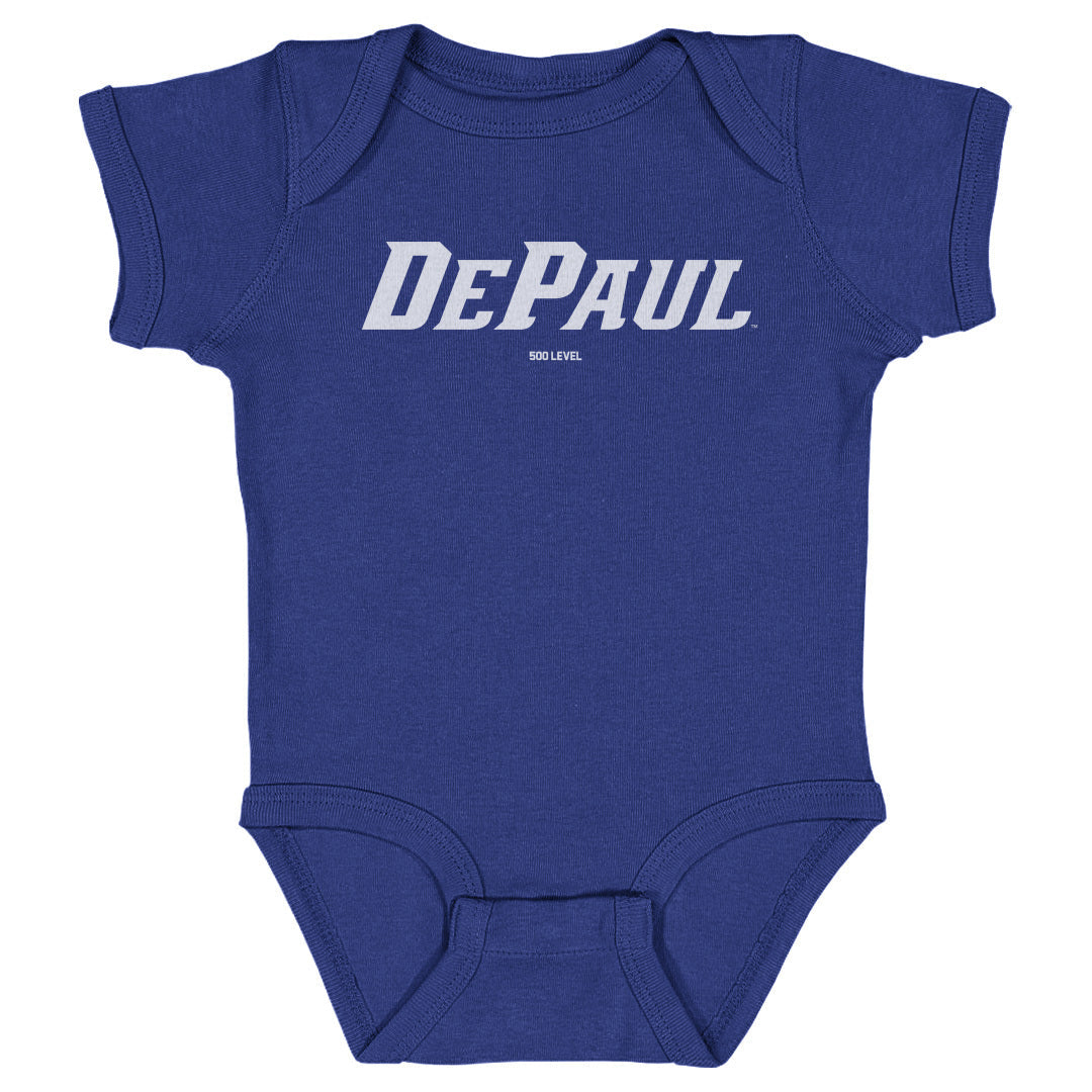 DePaul Blue Demons Wordmark White