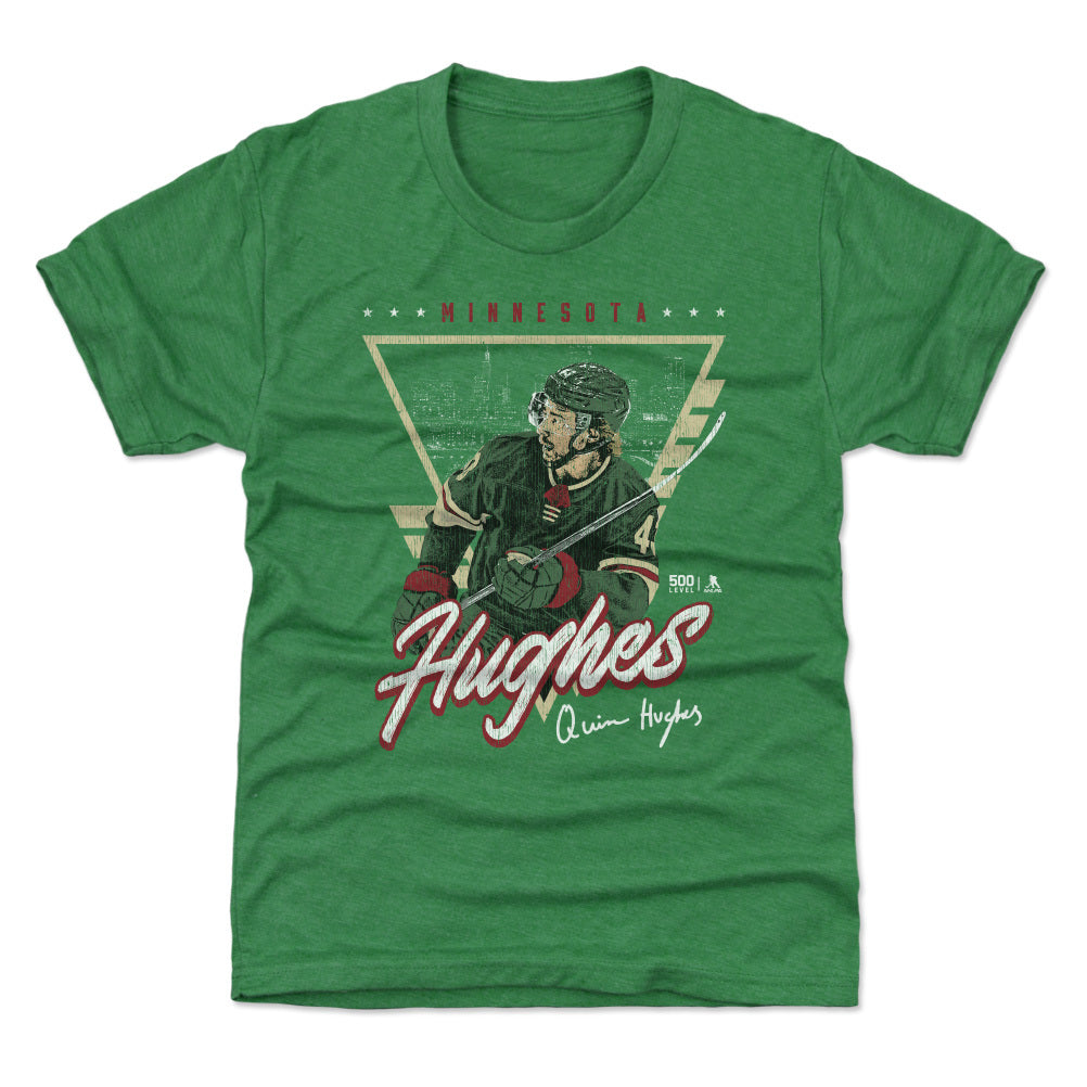 Quinn Hughes Minnesota Triangle Retro
