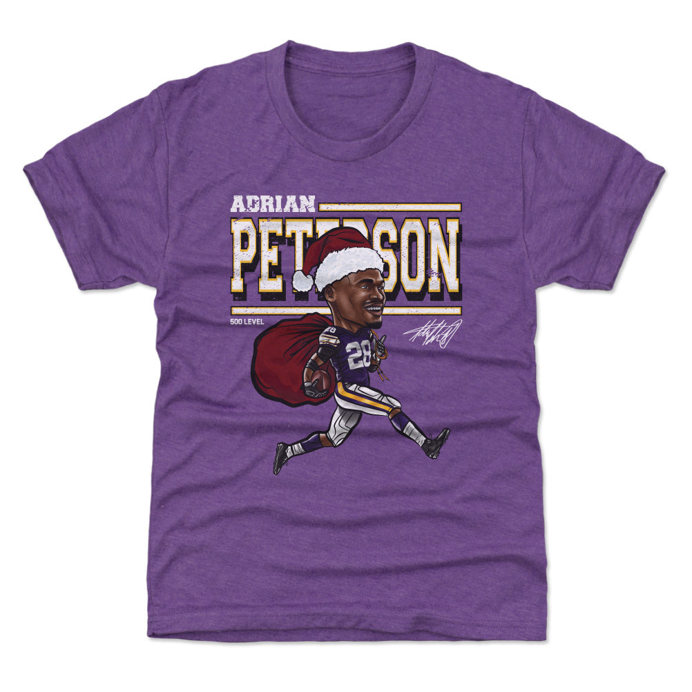 Adrian Peterson Minnesota Cartoon Santa Hat
