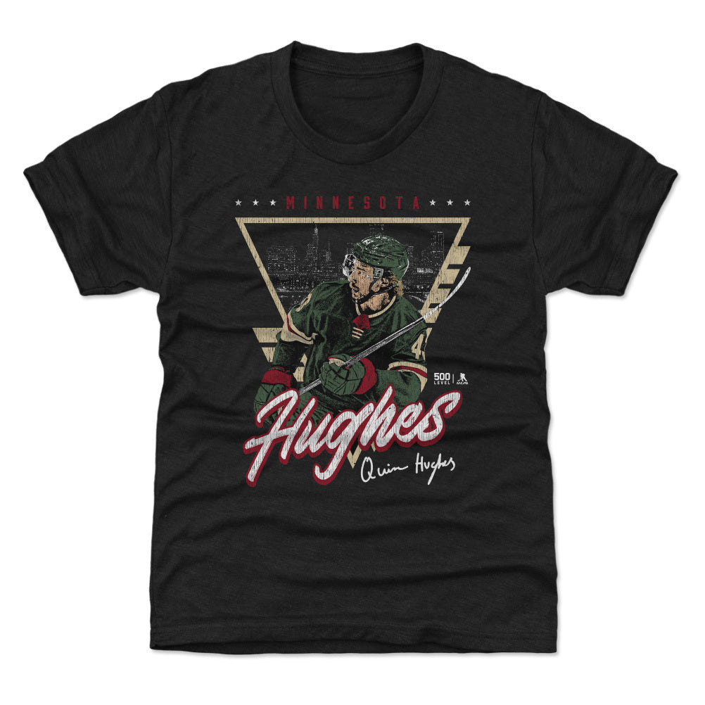 Quinn Hughes Minnesota Triangle Retro