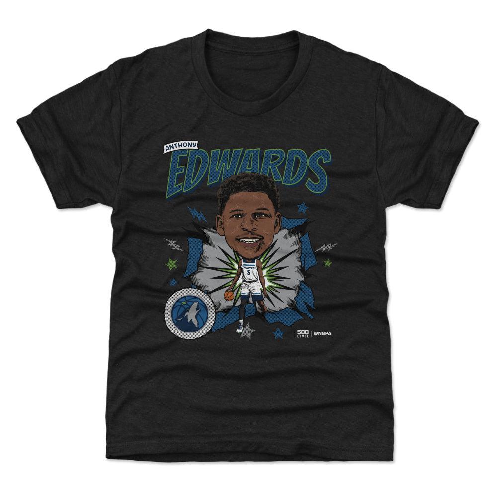 Anthony Edwards Minnesota Timberwolves Caricature Retro