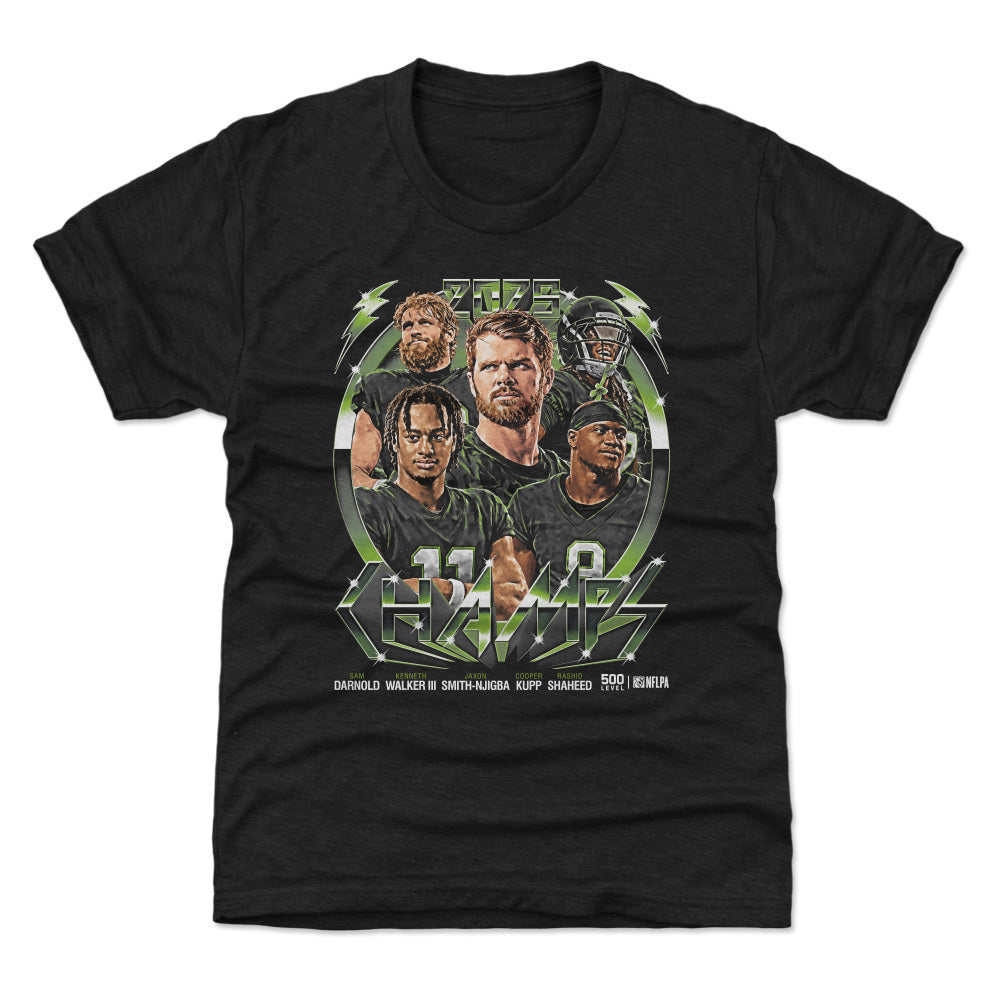 Seattle Football 2025 Champs Vintage Neon 1