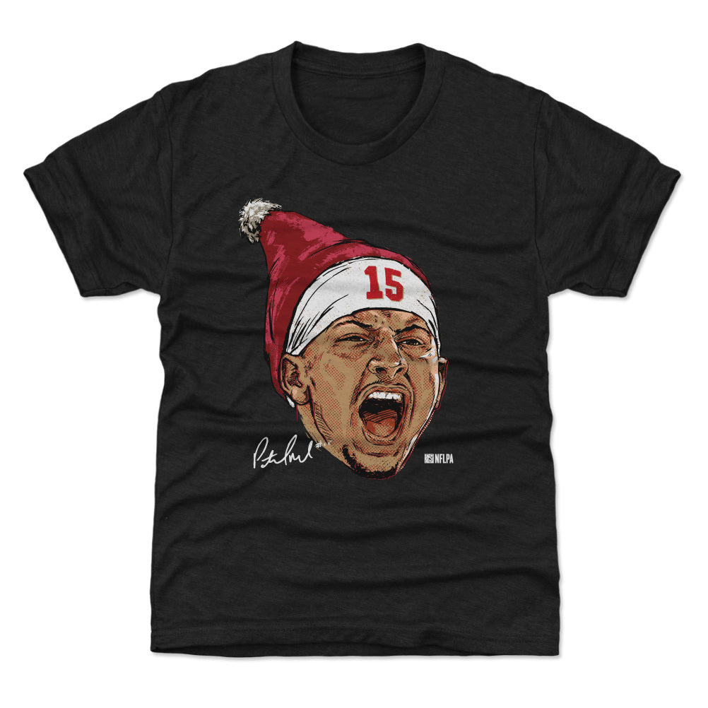 Patrick Mahomes Kansas City Portrait Santa Hat 3