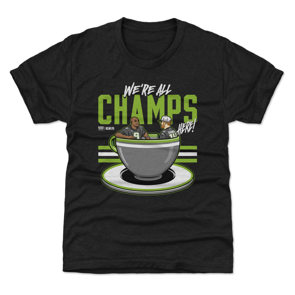 Kenneth Walker III & Sam Darnold Seattle Tea Cup
