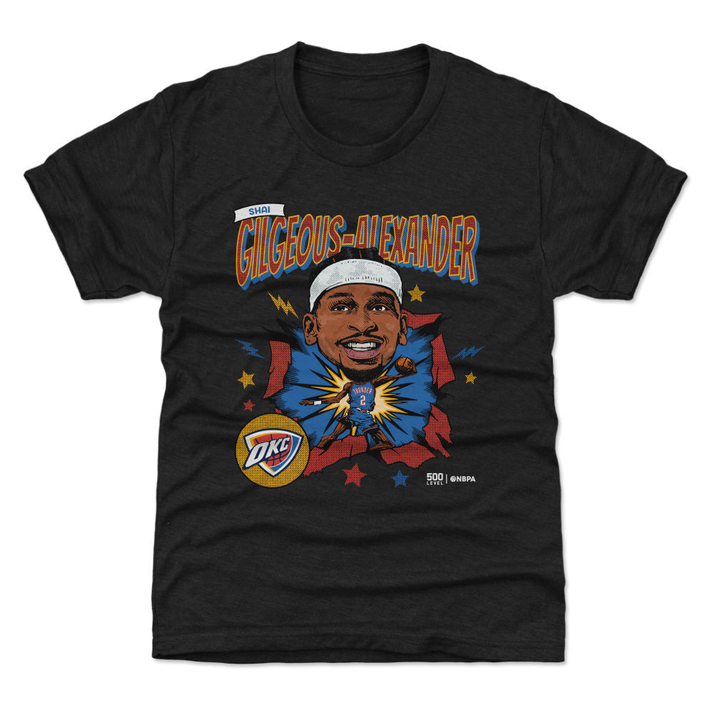 Shai Gilgeous-Alexander Oklahoma City Thunder Caricature Retro