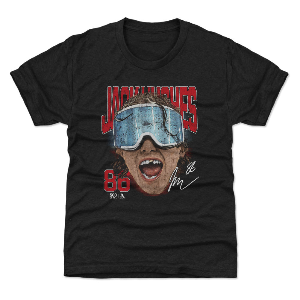 Jack Hughes New Jersey Goggles