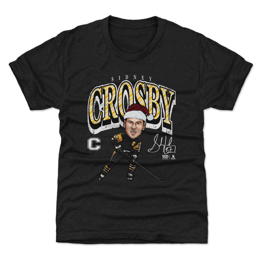 Sidney Crosby Pittsburgh Cartoon Santa Hat