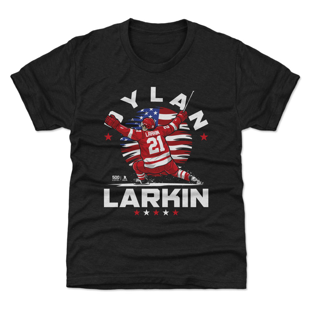 Dylan Larkin Detroit USA Flag Celebration