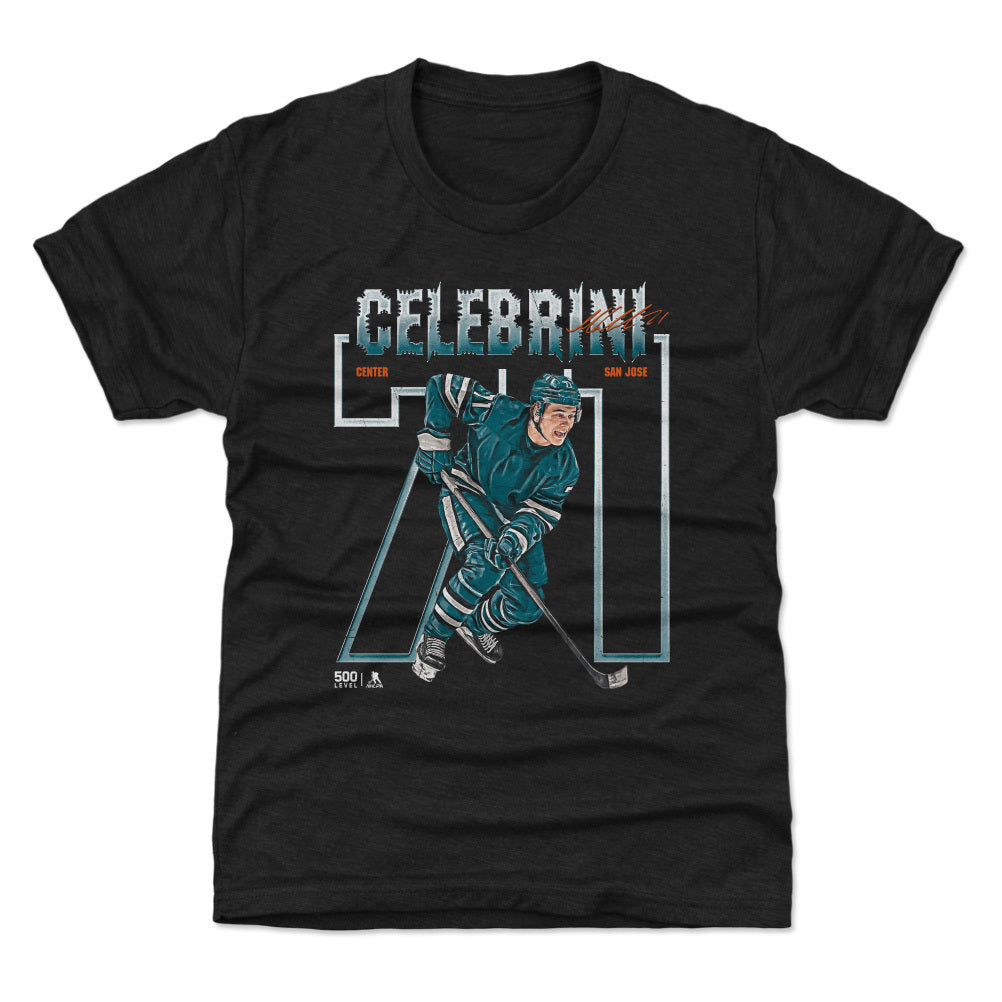 Macklin Celebrini San Jose Number Outline