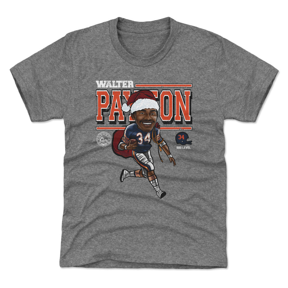 Walter Payton Chicago Cartoon Santa Hat
