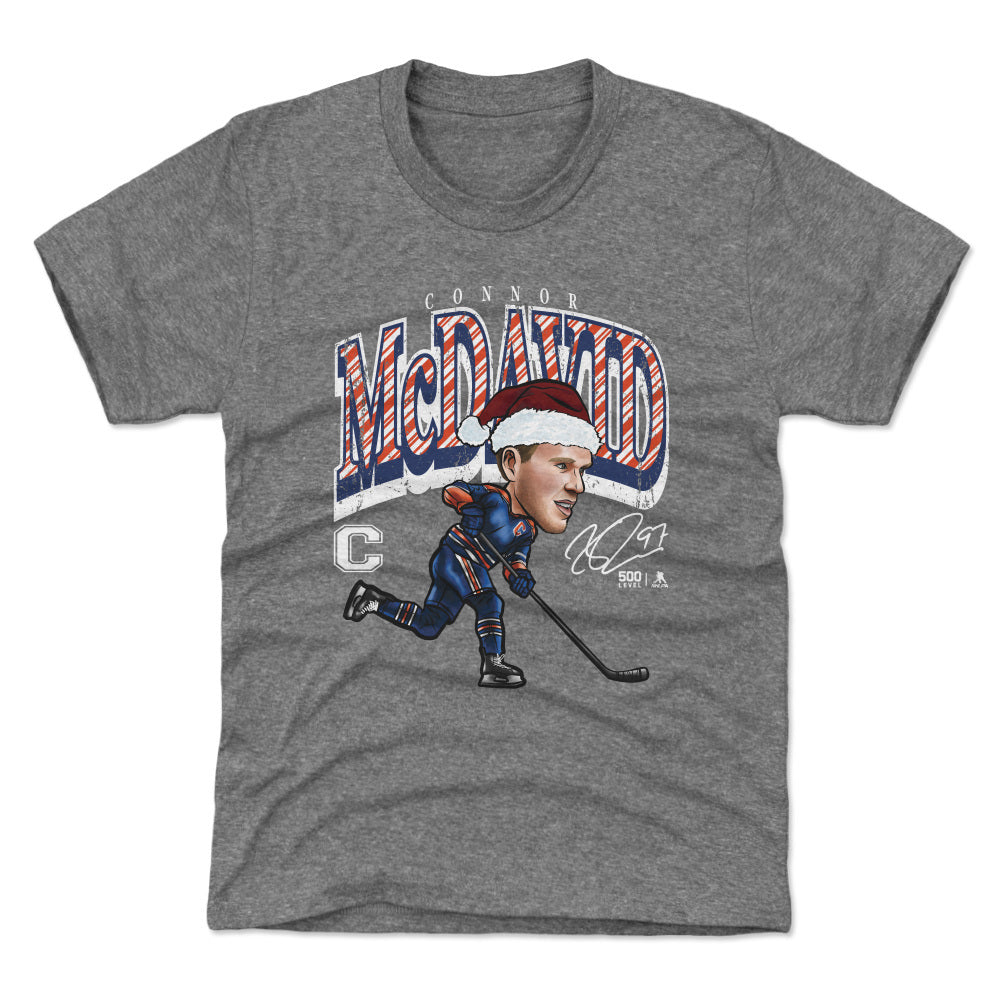 Connor McDavid Edmonton Cartoon Santa Hat