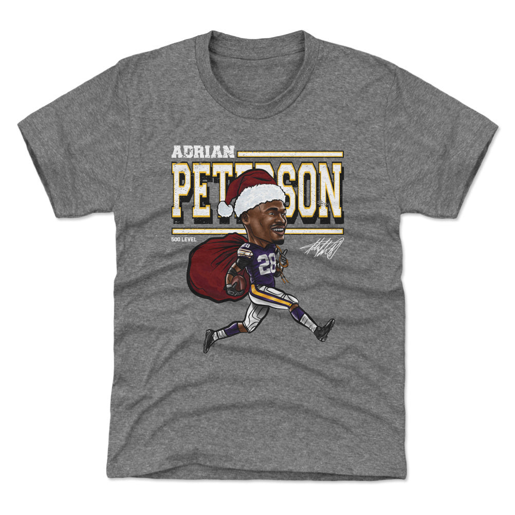 Adrian Peterson Minnesota Cartoon Santa Hat