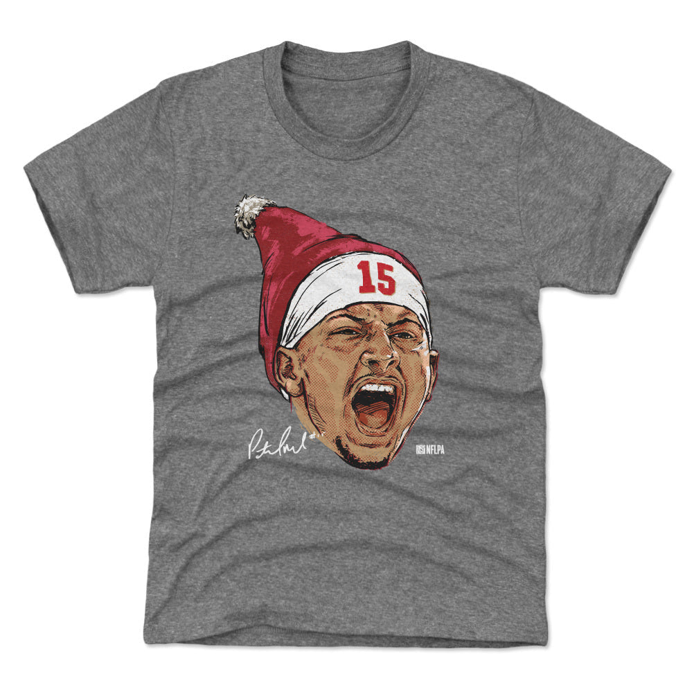 Patrick Mahomes Kansas City Portrait Santa Hat