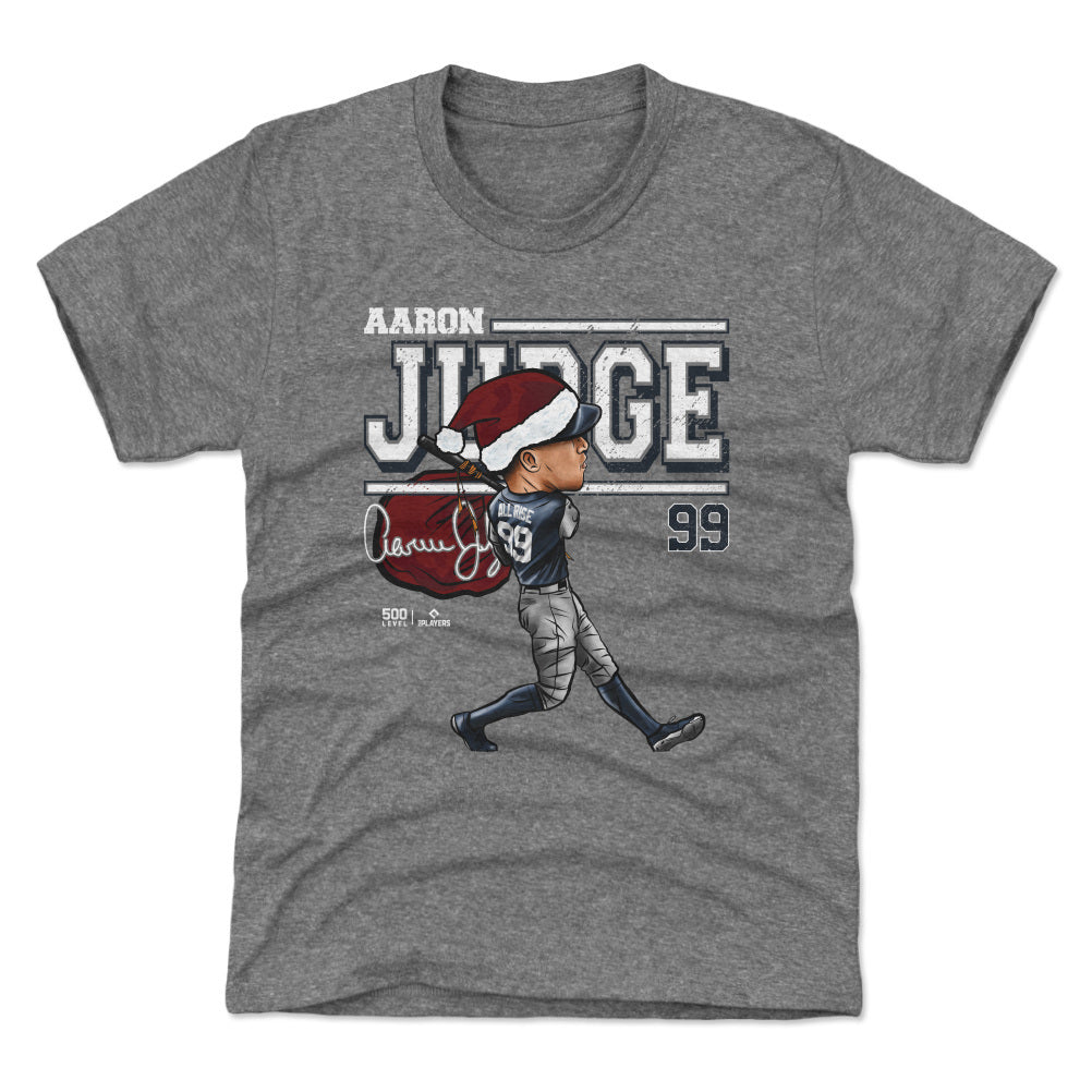 Aaron Judge New York Y Cartoon Santa Hat