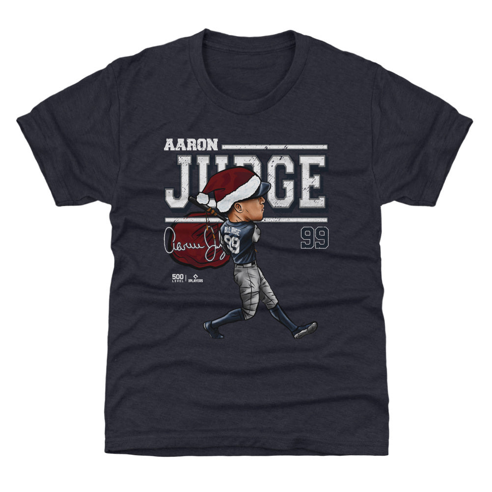 Aaron Judge New York Y Cartoon Santa Hat