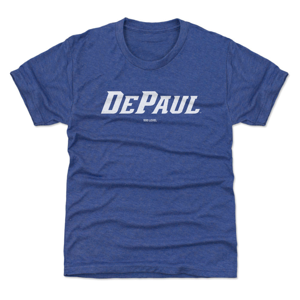 DePaul Blue Demons Wordmark White