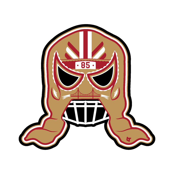 George Kittle: Lucha Mask Sticker 1