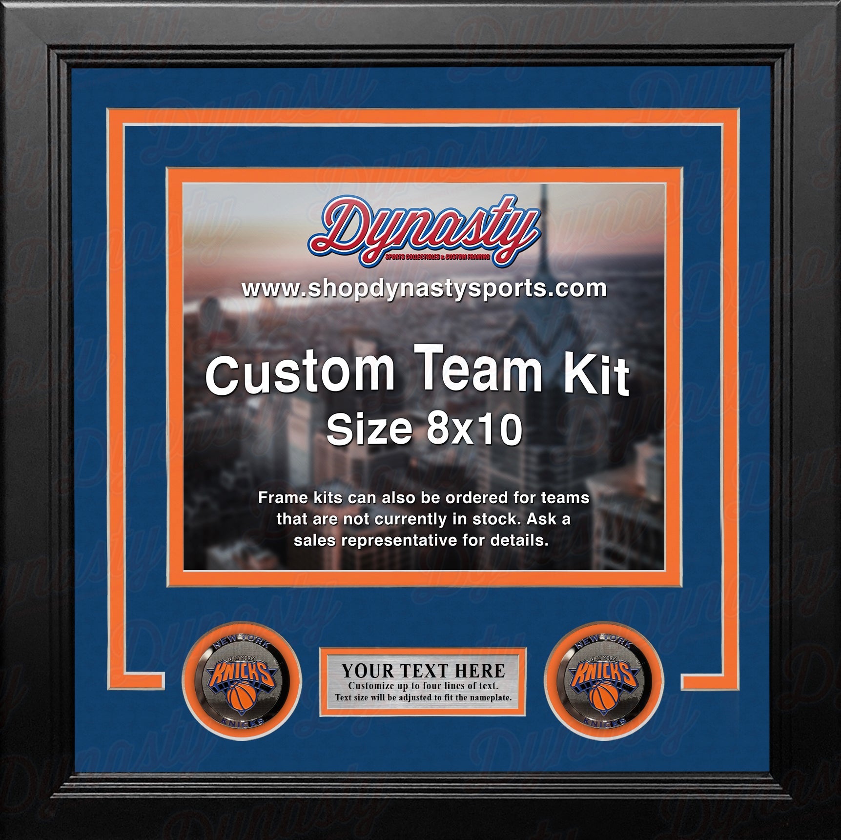 New York Knicks Custom NBA Basketball 8x10 Picture Frame Kit (Multiple Colors) 1