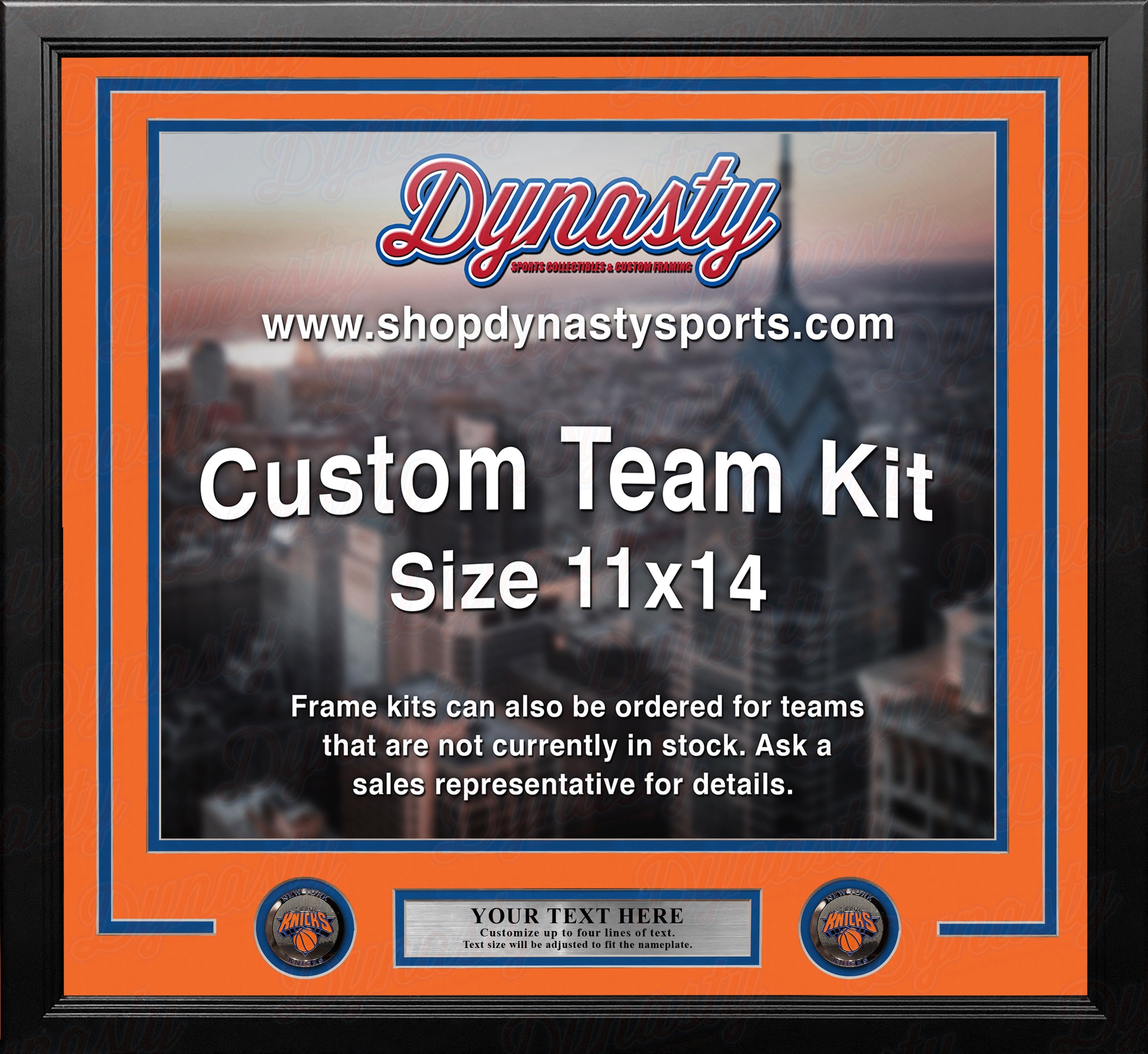New York Knicks Custom NBA Basketball 11x14 Picture Frame Kit (Multiple Colors) 2