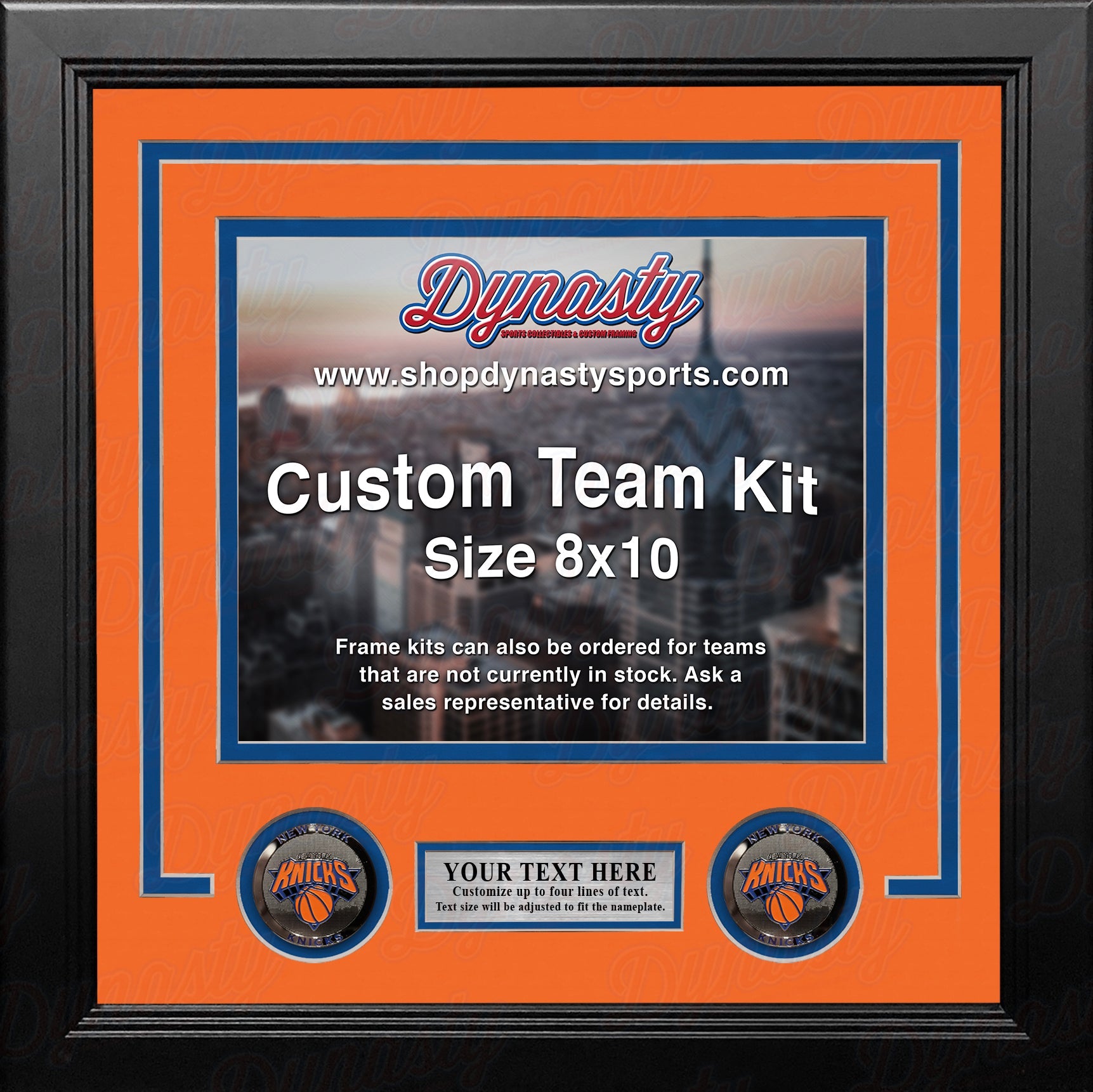 New York Knicks Custom NBA Basketball 8x10 Picture Frame Kit (Multiple Colors) 2