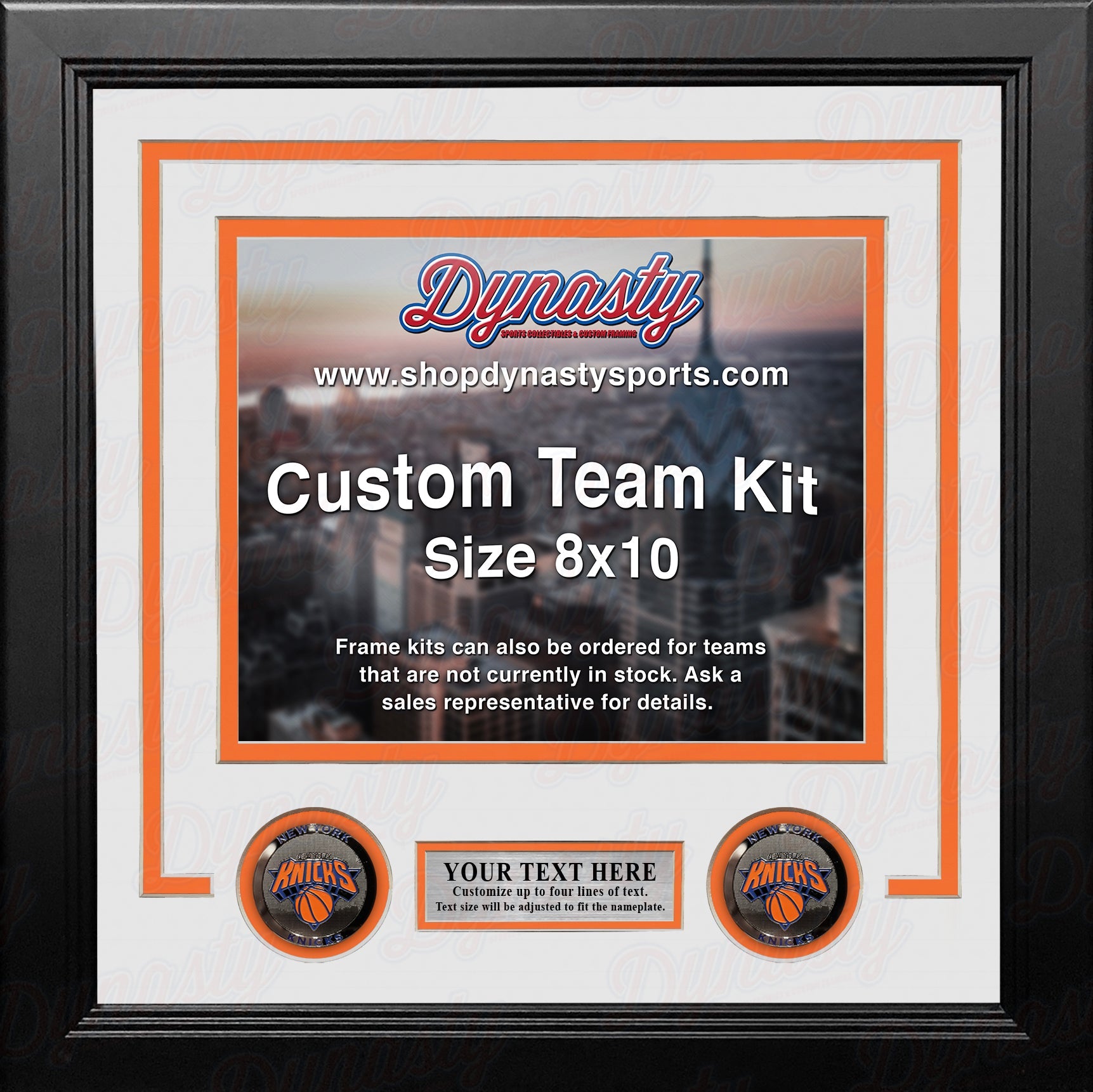 New York Knicks Custom NBA Basketball 8x10 Picture Frame Kit (Multiple Colors) 3