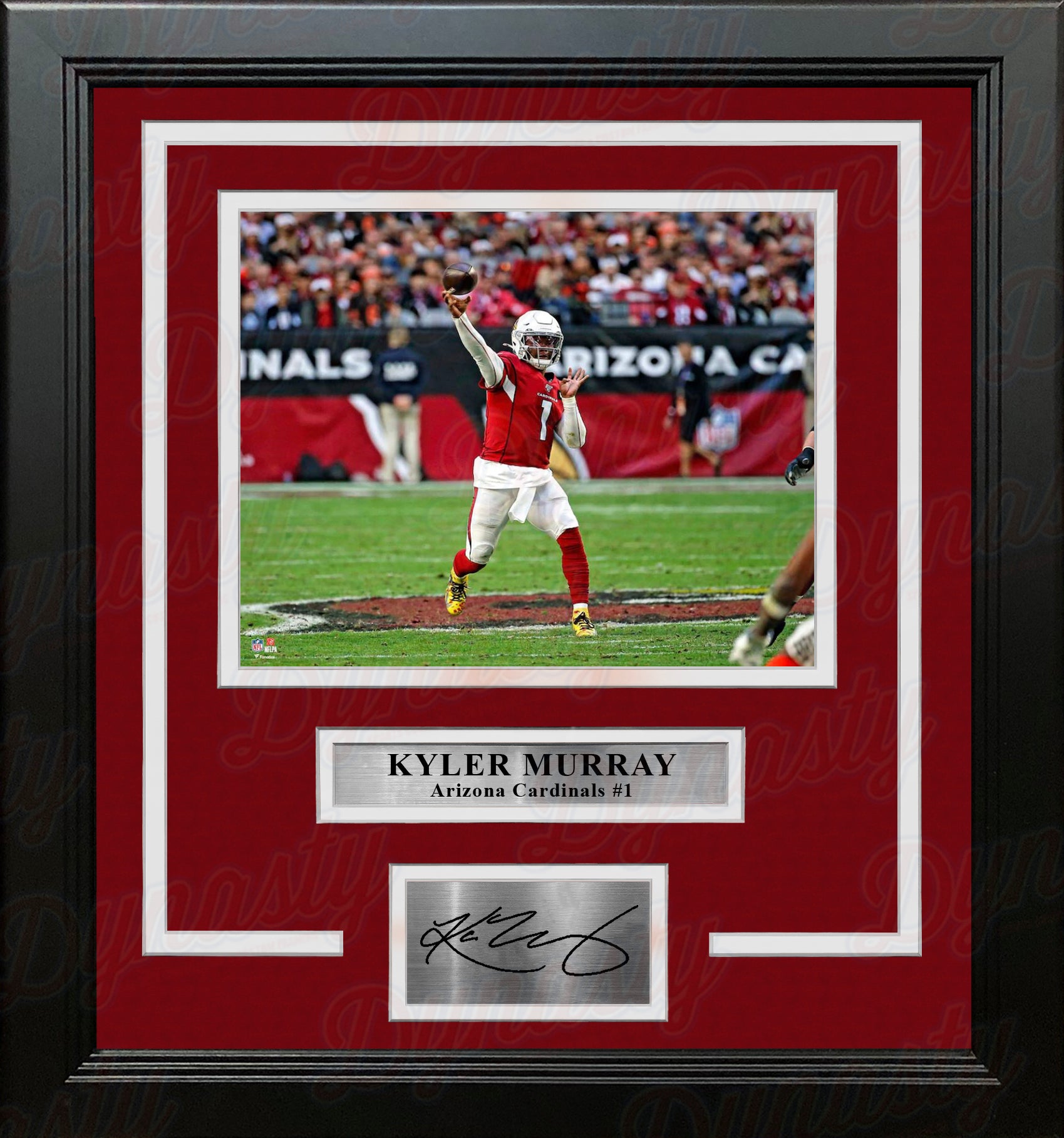 Kyler Murray in Action Arizona Cardinals 8" x 10" Framed Football Photo with Engraved Autograph 1